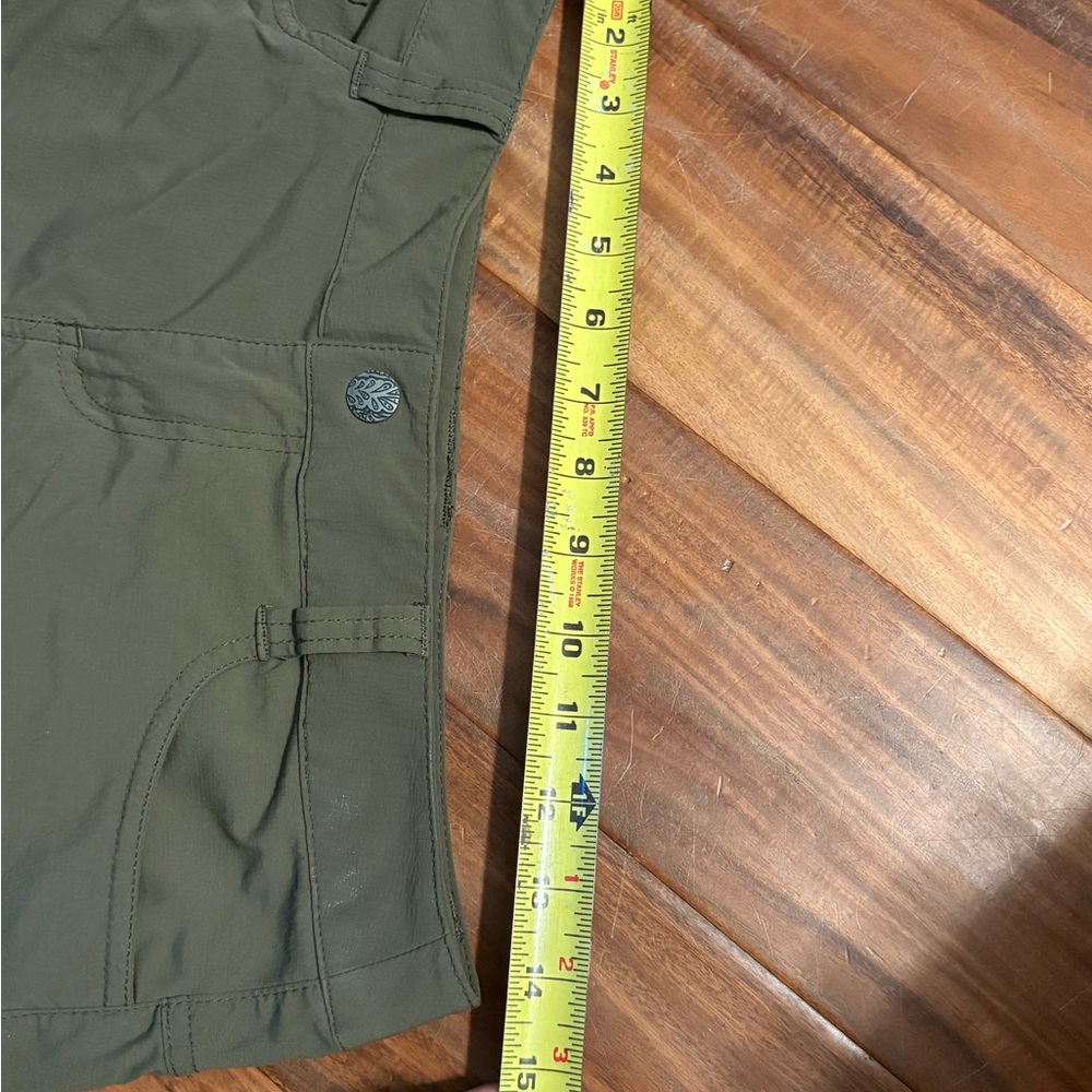 Prana Women’s Olive Green Outdoor Hiking Shorts Size‎ 4 (0577) - Picture 5 of 8